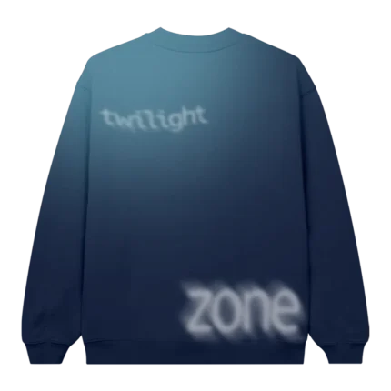 Twilight Zone Blur Crewneck cotton fleece back view