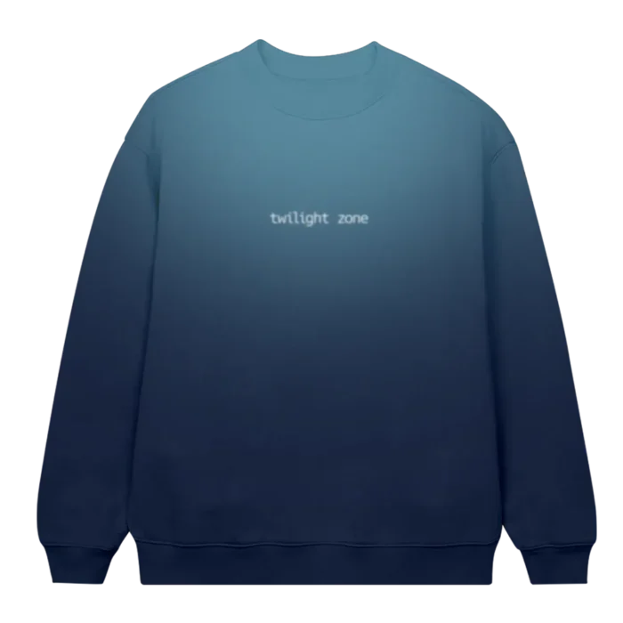 Twilight Zone Blur Crewneck front design