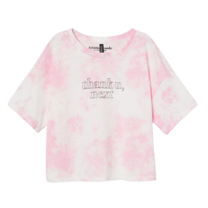 Thank U Next Tie Dye Cropped T-Shirt