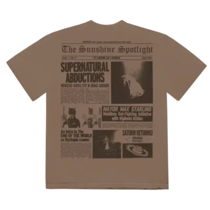 Brighter Days Newspaper T-Shirt Back