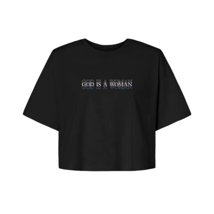 god is a woman cropped t-shirt