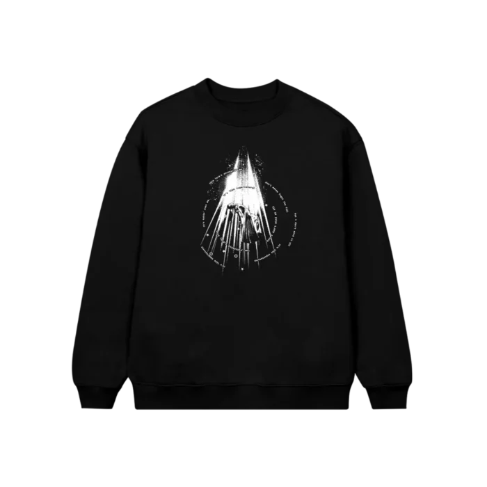 supernatural crewneck black ariana grande crewneck