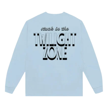 twilight zone clock longsleeve t-shirt back graphic print