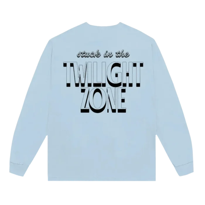 twilight zone clock longsleeve t-shirt back graphic print